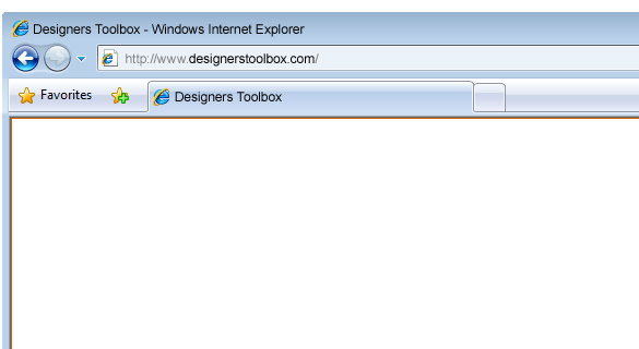 Windows Vista IE Web Browser Elements