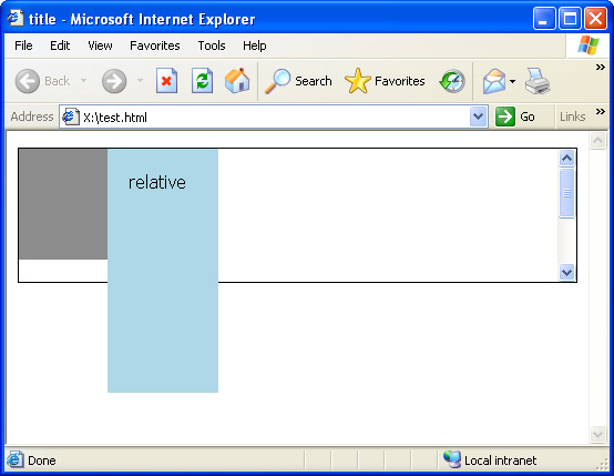 ie6 position relative