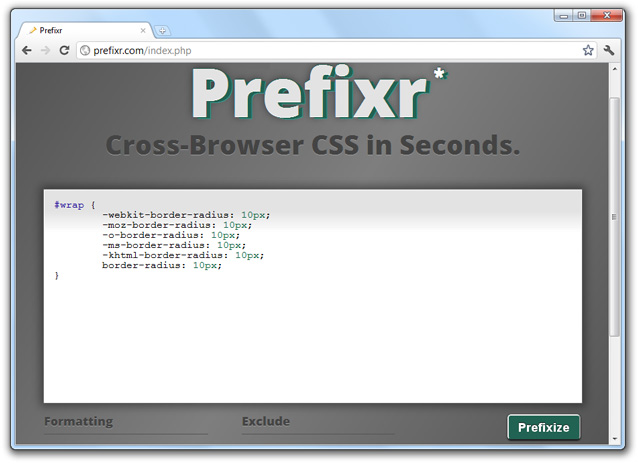 Cross-Browser CSS Prefixer