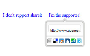 Digg-style post sharing tool with jQuery
